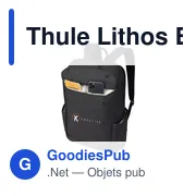Sac à dos personnalisable Thule Lithos Backpack 20 L avec logo - Miniature 3