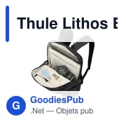 Sac à dos personnalisable Thule Lithos Backpack 20 L avec logo - Miniature 5