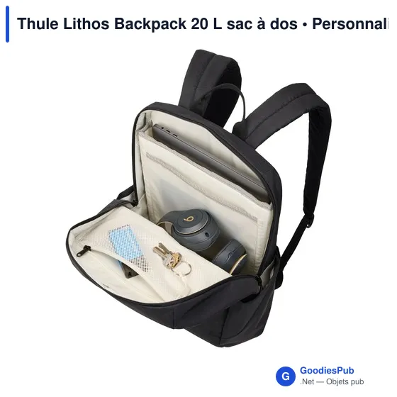 Sac à dos personnalisable Thule Lithos Backpack 20 L avec logo - Image 5