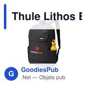 Sac à dos personnalisable Thule Lithos Backpack 20 L avec logo - Miniature 6