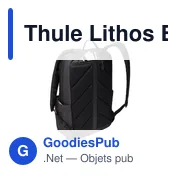 Sac à dos personnalisable Thule Lithos Backpack 20 L avec logo - Miniature 7