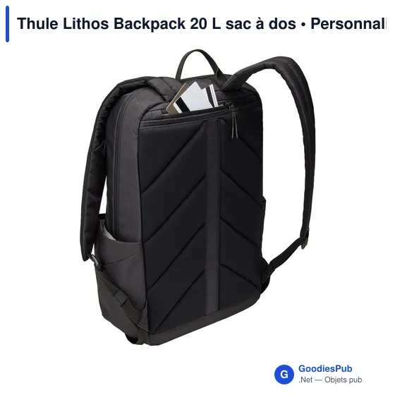 Sac à dos personnalisable Thule Lithos Backpack 20 L avec logo - Image 7