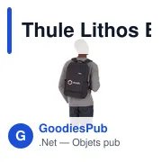 Sac à dos personnalisable Thule Lithos Backpack 20 L avec logo - Miniature 8