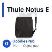 Sac à dos professionnel personnalisable Thule Notus 20 L avec logo - Miniature 3
