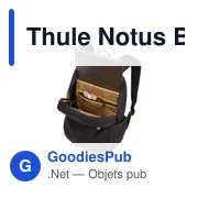 Sac à dos professionnel personnalisable Thule Notus 20 L avec logo - Miniature 4