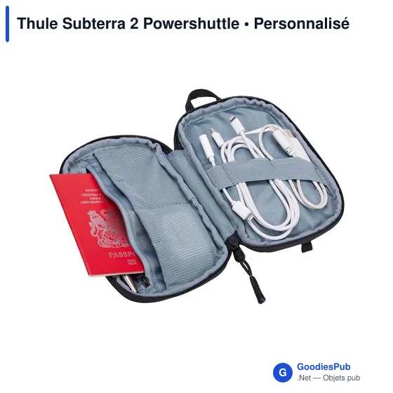 Étui compact personnalisable Thule Subterra 2 Powershuttle avec logo - Image 6