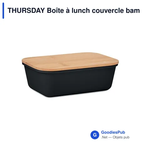 THURSDAY Boîte à lunch couvercle bambou