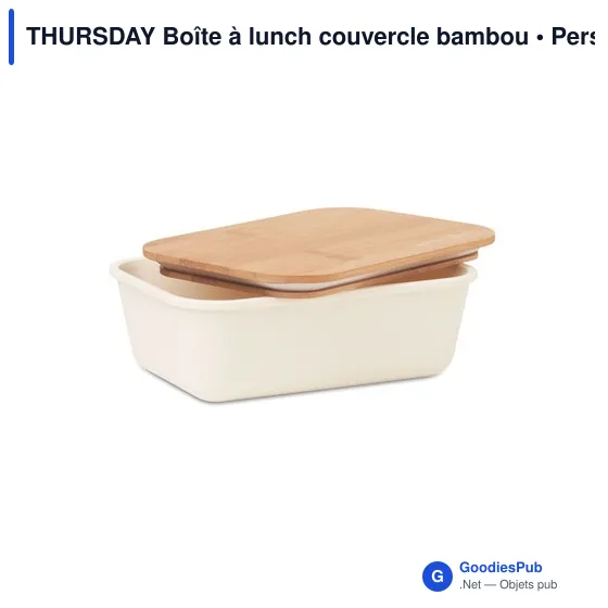 THURSDAY Boîte à lunch couvercle bambou - Image 11