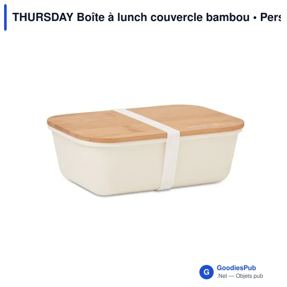 THURSDAY Boîte à lunch couvercle bambou - Image 12
