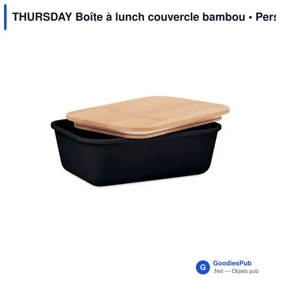 THURSDAY Boîte à lunch couvercle bambou - Image 3