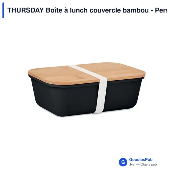 THURSDAY Boîte à lunch couvercle bambou - Image 4
