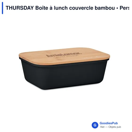 THURSDAY Boîte à lunch couvercle bambou - Image 6