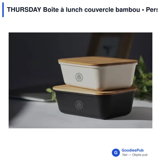 THURSDAY Boîte à lunch couvercle bambou - Image 7
