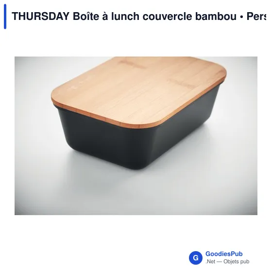 THURSDAY Boîte à lunch couvercle bambou - Image 8
