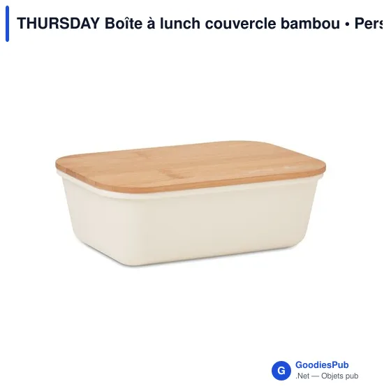 THURSDAY Boîte à lunch couvercle bambou - Image 9