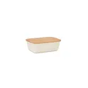 Variante beige - THURSDAY Boîte à lunch couvercle bambou
