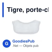 Porte-clés Tigre personnalisable avec logo - Orson - Miniature 4