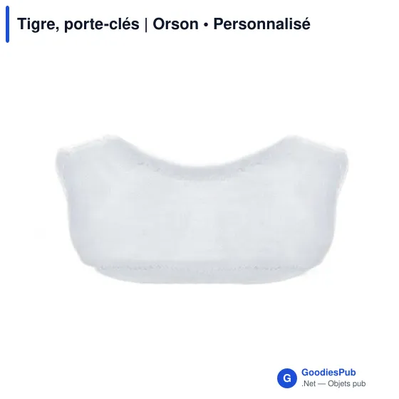 Porte-clés Tigre personnalisable avec logo - Orson - Image 4