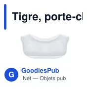 Porte-clés Tigre personnalisable avec logo - Orson - Miniature 5