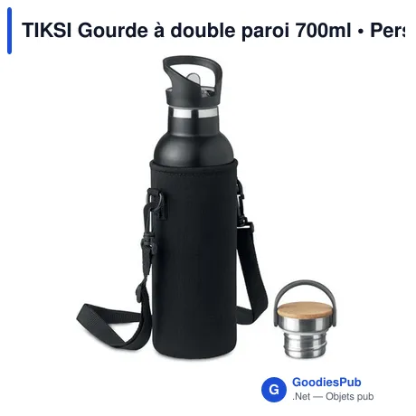 TIKSI Gourde à double paroi 700ml