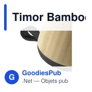 Enceinte sans fil personnalisable en bambou avec logo - Timor Bamboo - Miniature 4