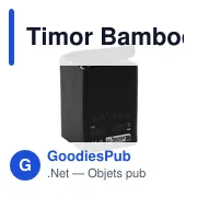 Enceinte sans fil personnalisable en bambou avec logo - Timor Bamboo - Miniature 6