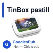 Boîte de bonbons personnalisable TinBox avec logo - Miniature 3