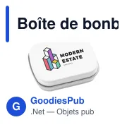 Boîte de bonbons personnalisable TinBox avec logo - Miniature 5