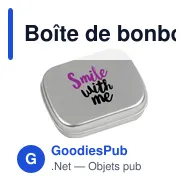 Boîte de bonbons personnalisable TinBox avec logo - Miniature 9