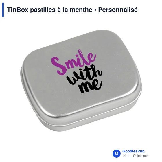 Boîte de bonbons personnalisable TinBox avec logo - Image 9