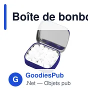Boîte de bonbons personnalisable TinBox avec logo - Miniature 10