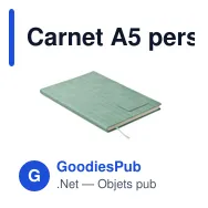 Carnet A5 personnalisable TINTRAY avec logo - Effet patine - Miniature 8