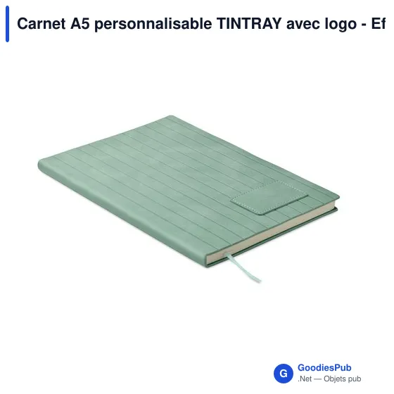 Carnet A5 personnalisable TINTRAY avec logo - Effet patine - Image 8