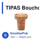 TIPAS Bouchon de bouteille en liège - Miniature 1