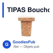 TIPAS Bouchon de bouteille en liège - Miniature 2