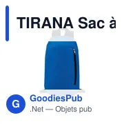 TIRANA Sac à dos poche frontale - Miniature 1