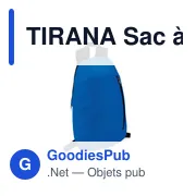 TIRANA Sac à dos poche frontale - Miniature 2