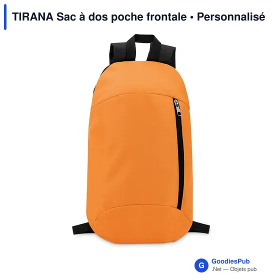 TIRANA Sac à dos poche frontale - Image 3