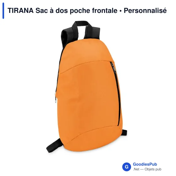 TIRANA Sac à dos poche frontale - Image 4