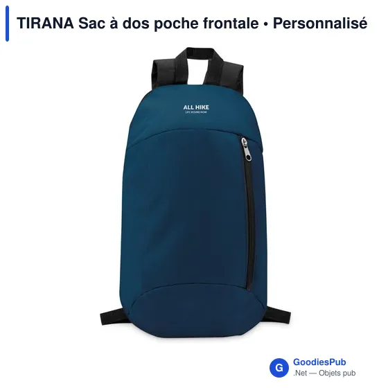 TIRANA Sac à dos poche frontale - Image 9