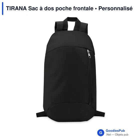 TIRANA Sac à dos poche frontale - Image 10