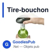 Tire-bouchon électrique personnalisable Fiza avec logo - Miniature 2