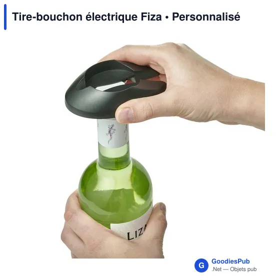 Tire-bouchon électrique personnalisable Fiza avec logo - Image 2