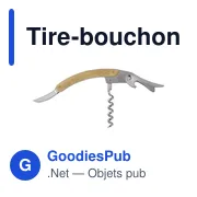 Tire-bouchon en bambou personnalisable avec logo - Lenny - Miniature 3