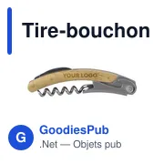 Tire-bouchon en bambou personnalisable avec logo - Lenny - Miniature 8