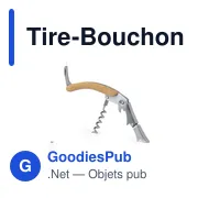 Tire-Bouchon Ouvre Bouteille Glaber - Miniature 1