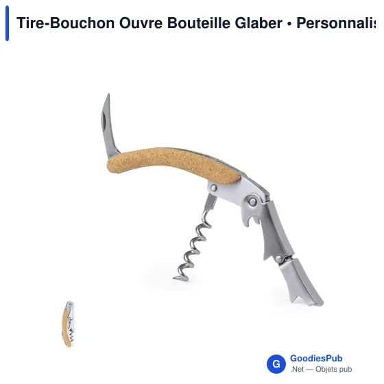 Tire-Bouchon Ouvre Bouteille Glaber - Image 1