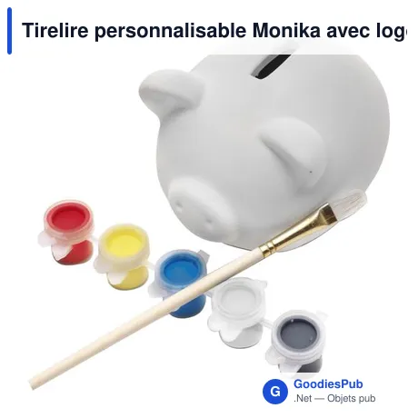 Tirelire personnalisable Monika avec logo - Accessoire maison