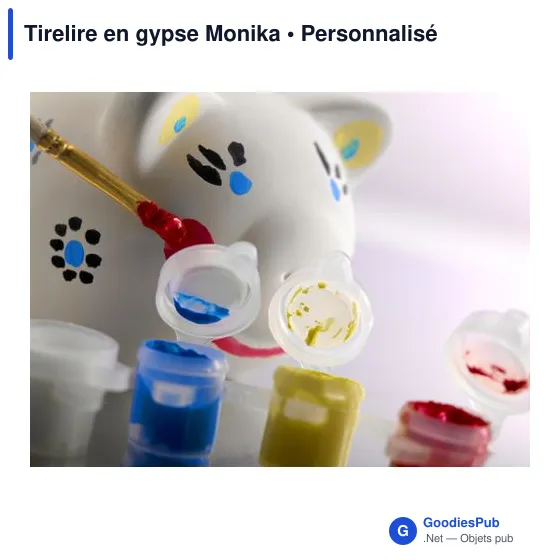 Tirelire personnalisable Monika avec logo - Accessoire maison - Image 2