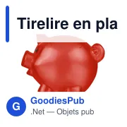 Tirelire en plastique PS recyclé Vivi - Miniature 1
